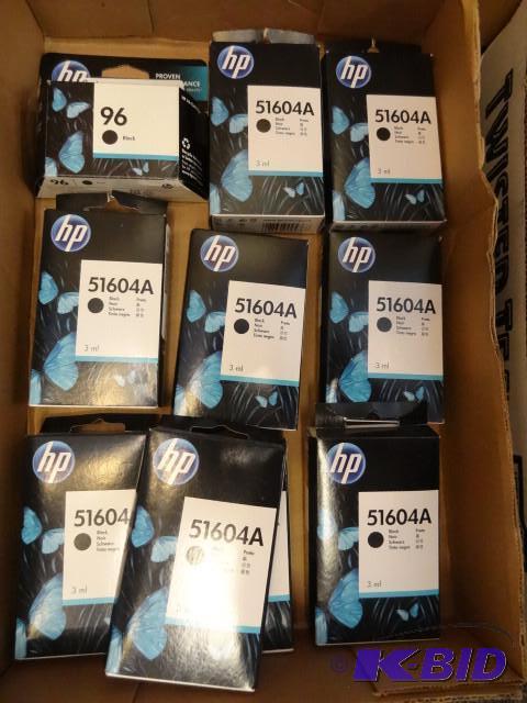 HP #96 cartridge. HP 51604A cartridges qty 9...