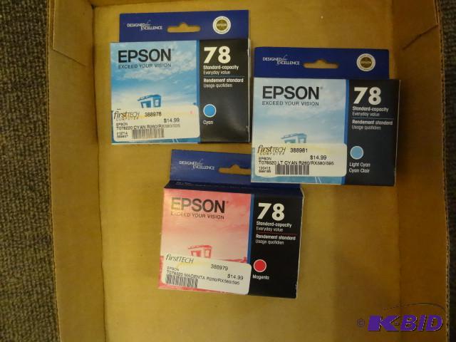 Epson 78 cyan cartridges Qty 2. Magenta qty 1...