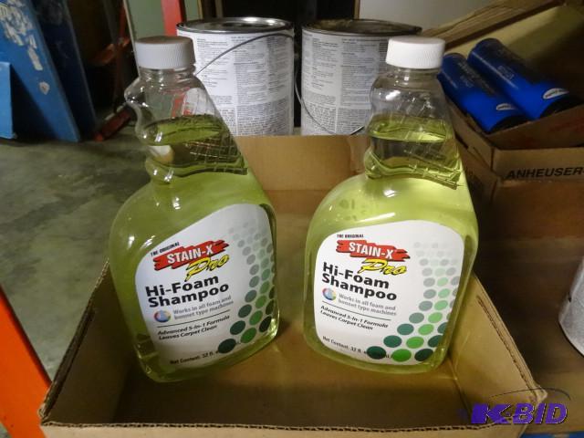 lot 109 image: Qty 2 New Stain-X Pro Hi Foam Carpet Shampoo ...