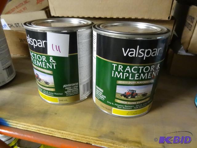 lot 111 image: Qty 2 New Valspar Tractor and Implement High ...