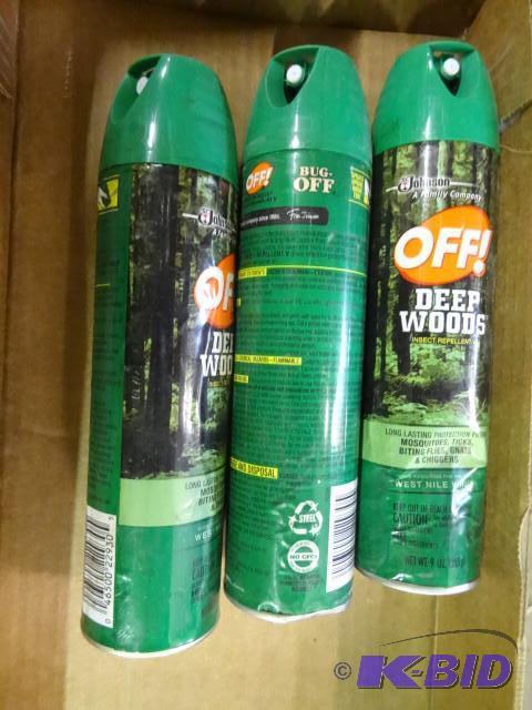lot 117 image: Qty 3 New Deep Woods OFF Insect repellent 25...