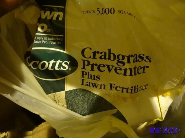lot 128 image: Approx 14 lbs Scotts Crabgrass Preventer and ...