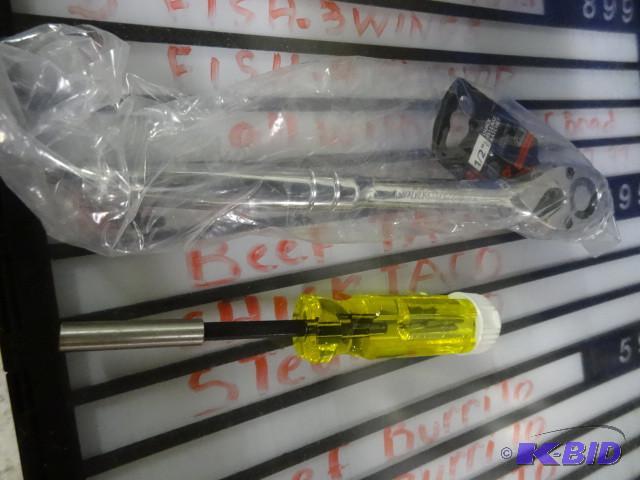lot 154 image: 2 pc Tool Lot New incl Tekton  in Quick Relea...