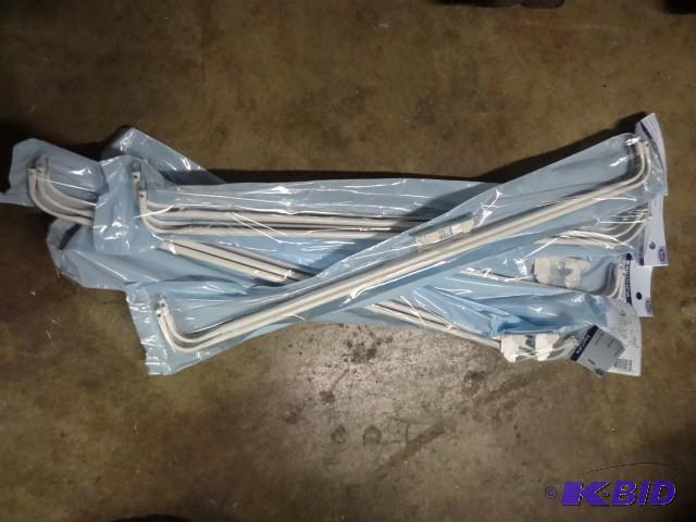 lot 160 image: Qty 4 New Double Curtain Rod 28-46 in...