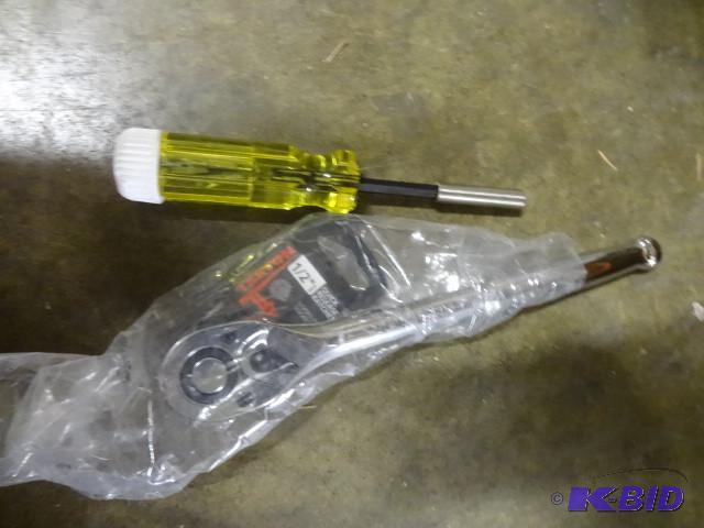 lot 161 image: 2 pc Tool Lot New incl Tekton  in Quick Relea...