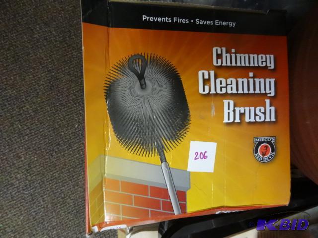 lot 206 image: New 8in Chimney Cleaning Brush...