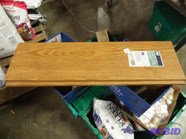 lot 214 image: QTY 3 Appear New with Blemishes Wood Shelves ...
