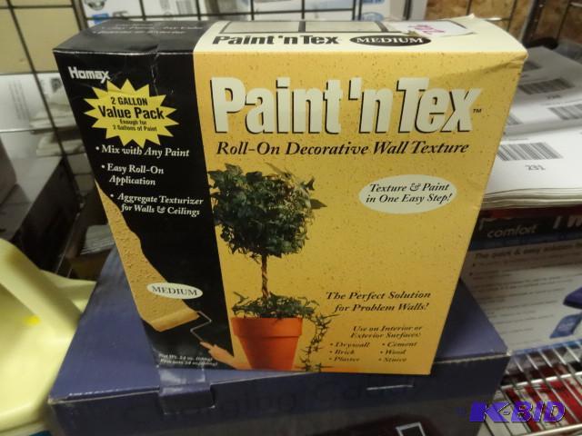 lot 226 image: New Paint-n-Tex roll-on decorative wall textu...