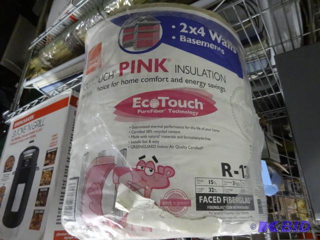 lot 248 image: New Roll Certainteed Pink faced fiberglass In...