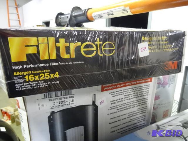 lot 249 image: New 3M Filtrete High Performance Allergen fur...