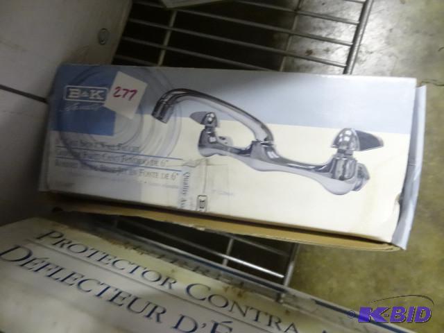 lot 277 image: New in Box B and K Faucets 6 in Cast Spout Wa...
