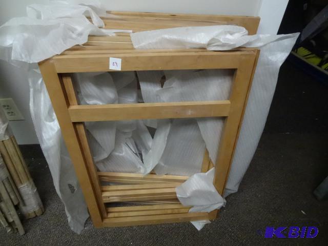lot 29 image: New qty 12 Solid Maple cabinet face frames 30...