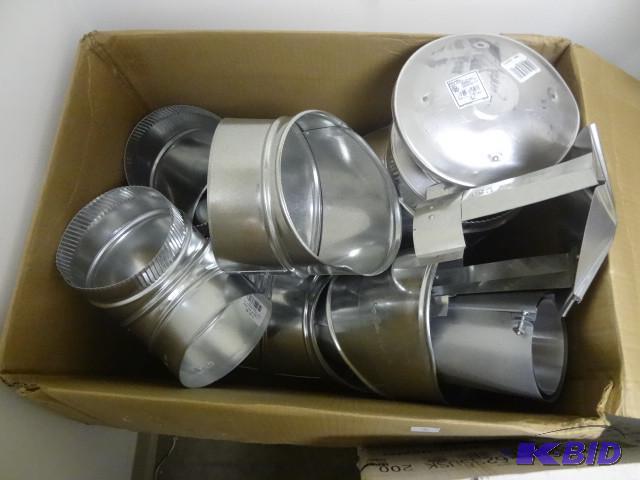 lot 3 image: New large lot metal ductwork and chimney piec...