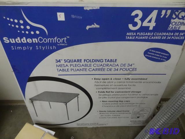 lot 5 image: In box Sudden Comfort 34in square folding car...