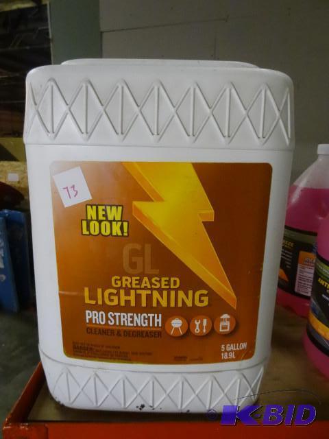 lot 73 image: New 5 GALLON Pro Strength Greased Lightening ...