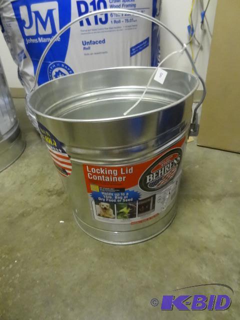 lot 8 image: New Beherns 6 gal high grade galvanized steel...