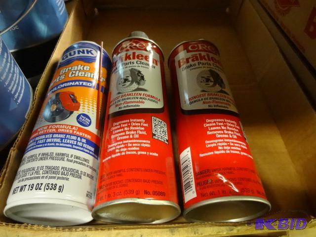 lot 89 image: New 3 pc lot incl 1 Gunk Chlorinated Brake Pa...