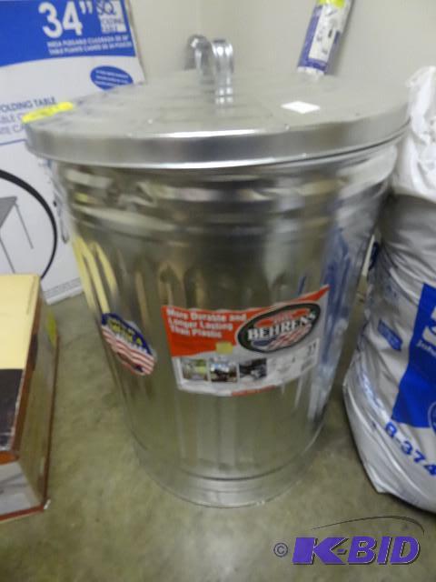 lot 9 image: New Beherns 31 gal high grade galvanized stee...