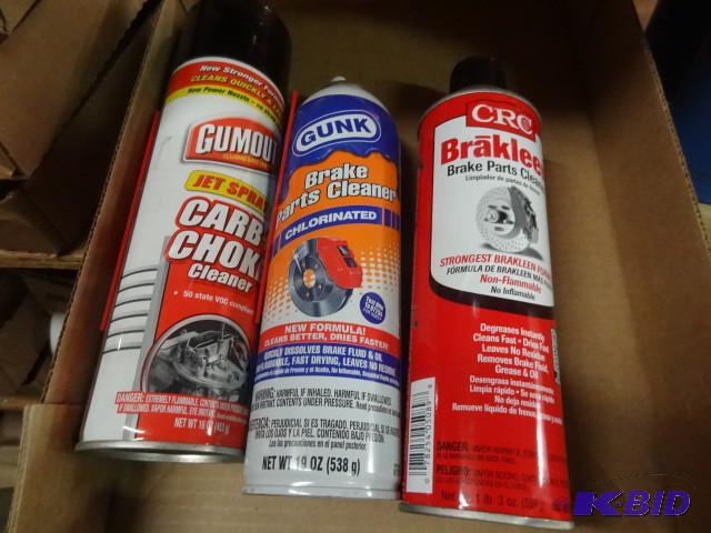 lot 91 image: New 3 pc lot incl 1 Gunk Chlorinated Brake Pa...