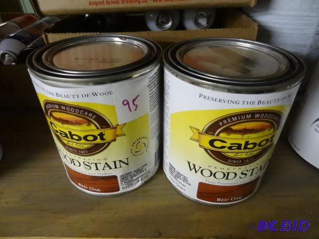 lot 95 image: Qty 2 New Cabot Penetrating Wood Stain Oil Ba...