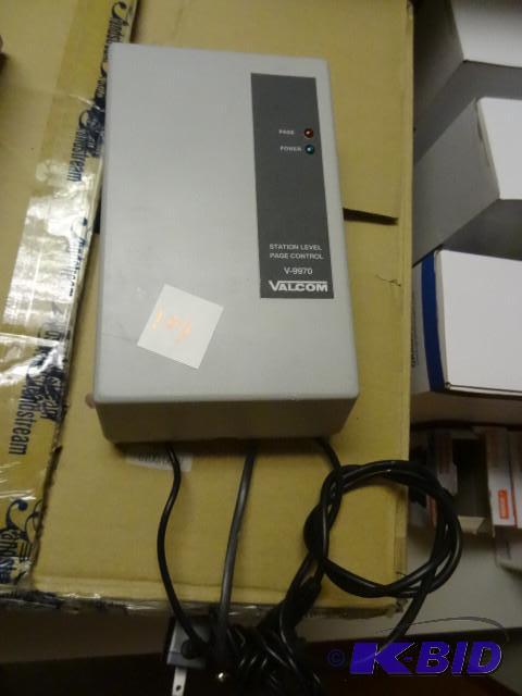 lot 104 image: Valcom staion level page control. V-9970...