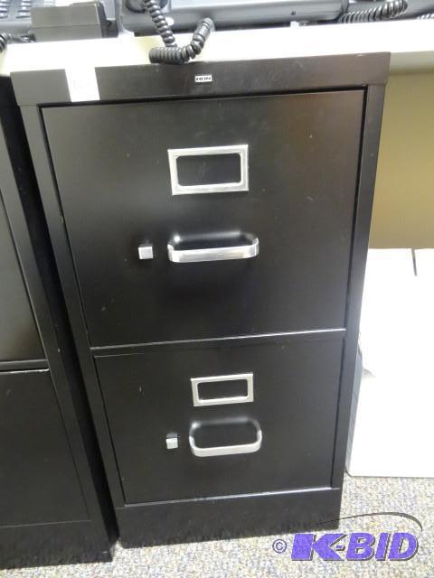 lot 106 image: 15" metal 2 drawer file cabinet...