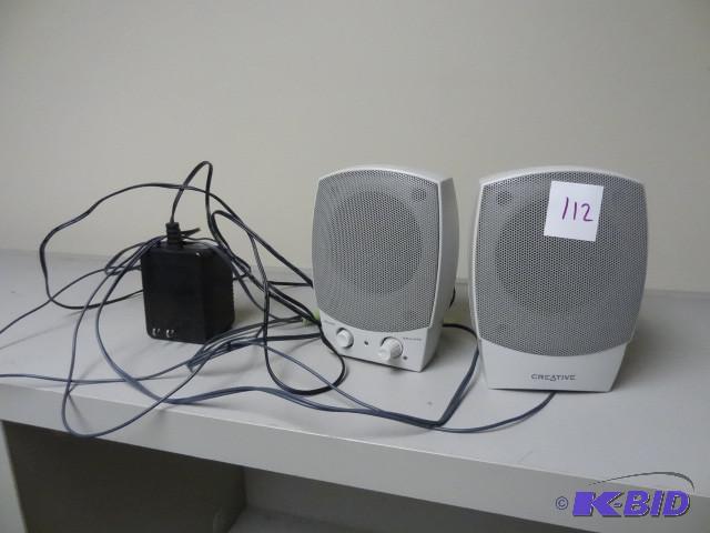 lot 112 image: Creative computer speakers...