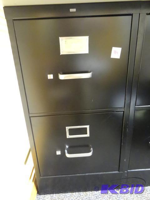 lot 114 image: 15" metal 2 drawer file cabinet...