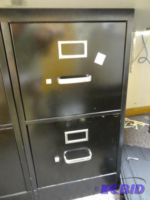 lot 115 image: 15" metal 2 drawer file cabinet...