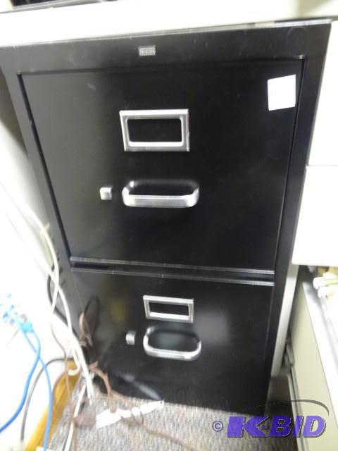 lot 116 image: 15" metal 2 drawer file cabinet...