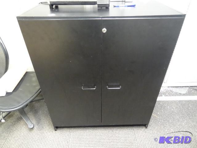 lot 122 image: 36 x 24 x 42 laminate cabinet. 2 door and 2 s...