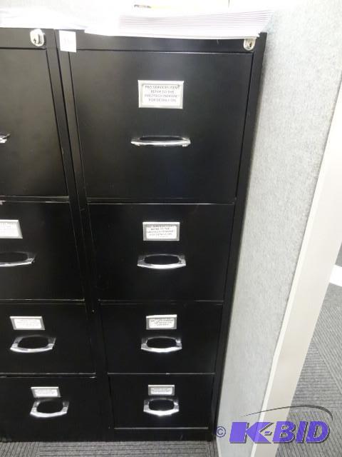 lot 134 image: 15" metal 4 drawer file cabinet...