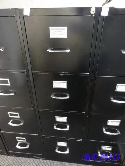 lot 135 image: 15" metal 4 drawer file cabinet...