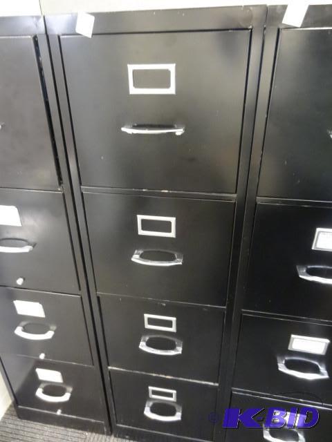 lot 136 image: 15" metal 4 drawer file cabinet...