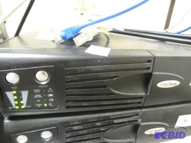 lot 14 image: Cyber power 1500 AVR server rack back up...
