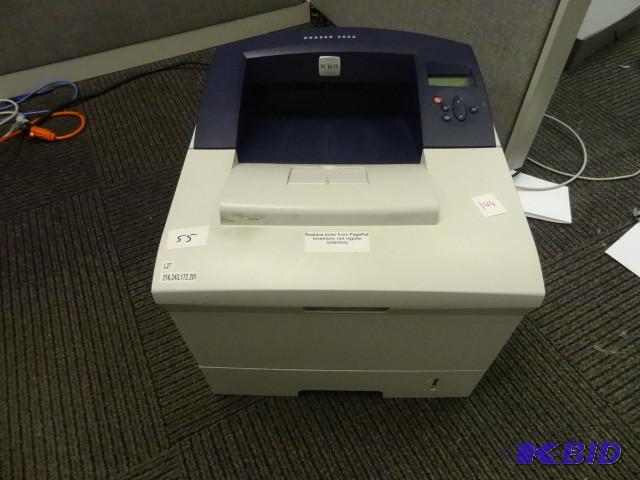 lot 144 image: Xerox Phaser 3600 black and white printer. Wo...
