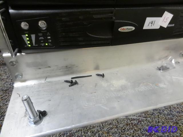 lot 15 image: Cyber power 1500 AVR server rack back up...