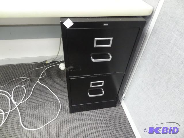 lot 150 image: 15" metal 2 drawer file cabinet...