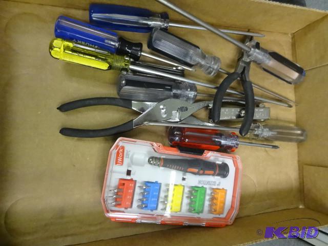 lot 157 image: box of misc hand tools...