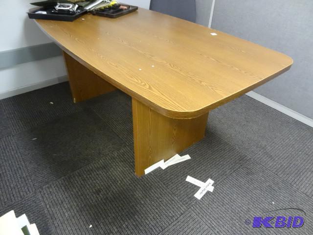 lot 163 image: large wood table 72 x 36...