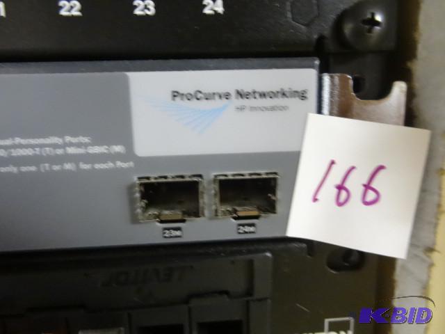 lot 166 image: HP pro curve 1800- 24G switch...