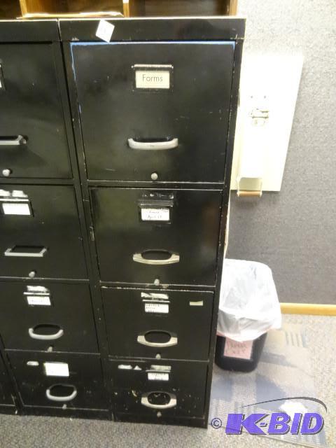 lot 24 image: 15" metal 4 drawer file cabinet...