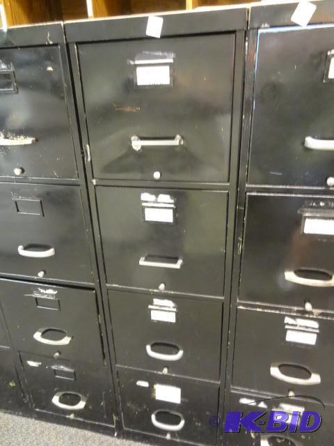 lot 25 image: 15" metal 4 drawer file cabinet...
