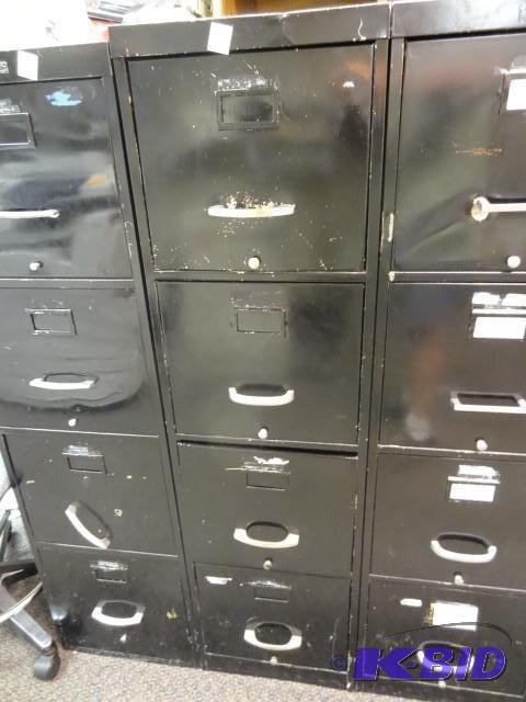 lot 26 image: 15" metal 4 drawer file cabinet...