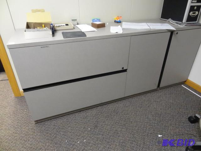 lot 34 image: 71 x 20 x 29 credenza. 2 ateral file drawers ...