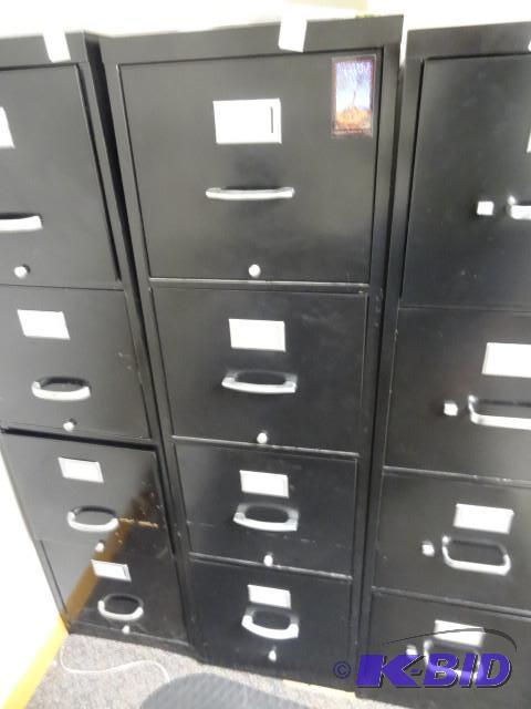 lot 38 image: 15" metal 4 drawer file cabinet...