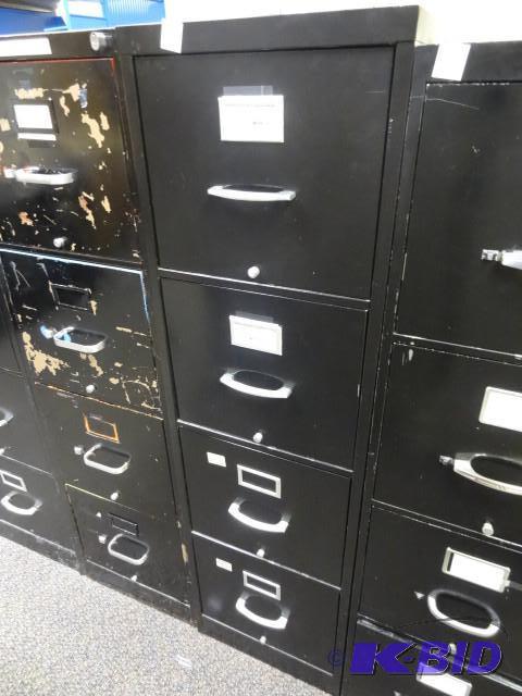 lot 50 image: 15" metal 4 drawer file cabinet...