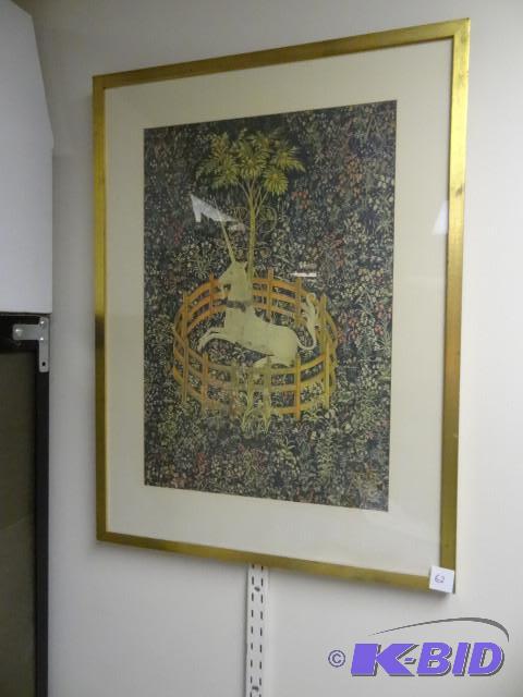 lot 62 image: Picture frame with print...