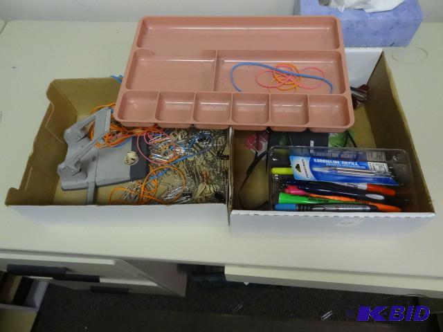 lot 66 image: Misc office supplies. Hole punch...