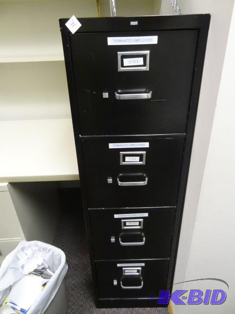 lot 71 image: 15" metal 4 drawer file cabinet...